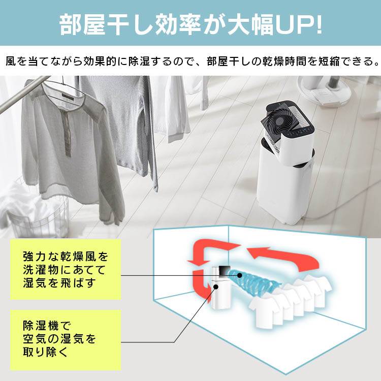 【半額以下】 アイリスオーヤマ サーキュレーター　衣類乾燥除湿機　13畳 アイリスオーヤマ】サーキュレーター衣類乾燥除湿機 13畳 5.0L