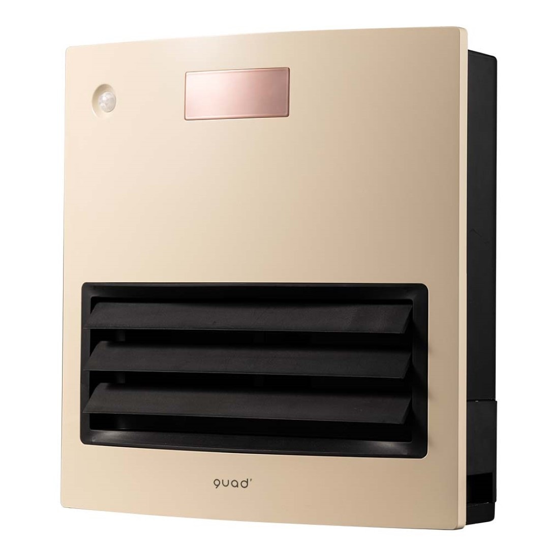 QUADS】 自動ルーバー機能付 加湿大風量セラミックヒーター ムービング