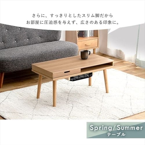 こたつ Siroo IRIS OHYAMA こたつ 本体 80×40 長方形 収納付 引出し付 コタツ