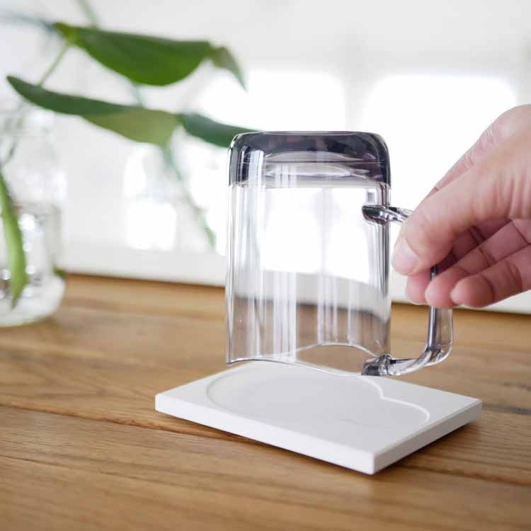 like-it】ドライトレーさらりと乾く珪藻土トレー クリア｜バス・洗面