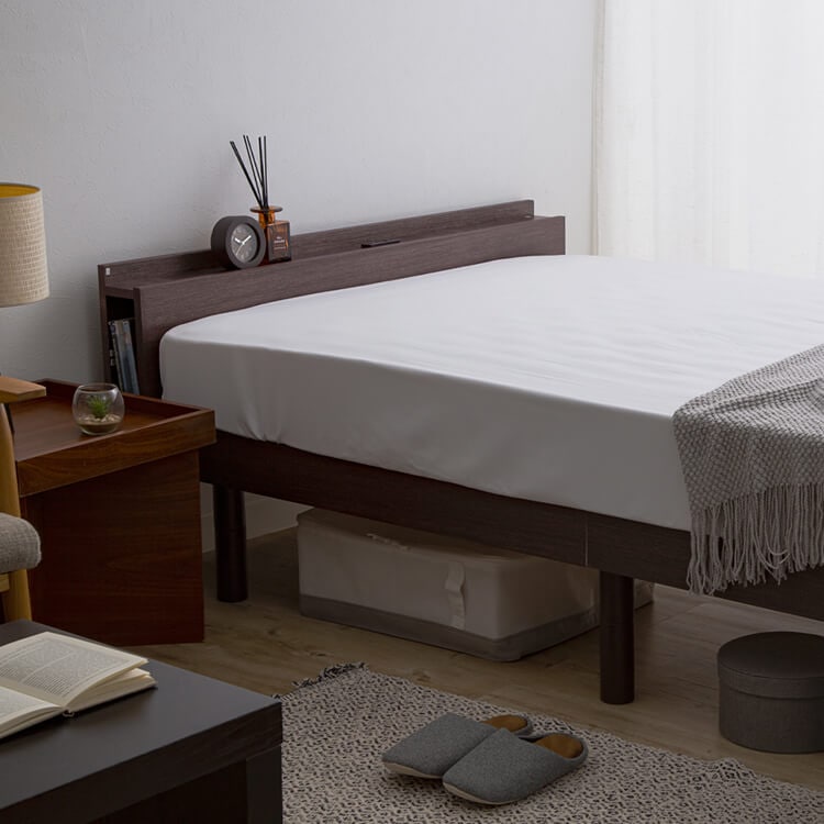 棚付きベッド シングル TKSB-S｜SIMPLE STYLE (シンプルスタイル