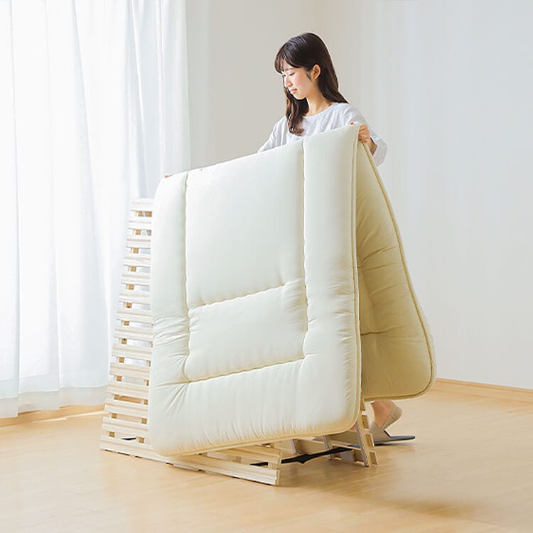 2つ折桐すのこベッド シングル｜SIMPLE STYLE (シンプルスタイル