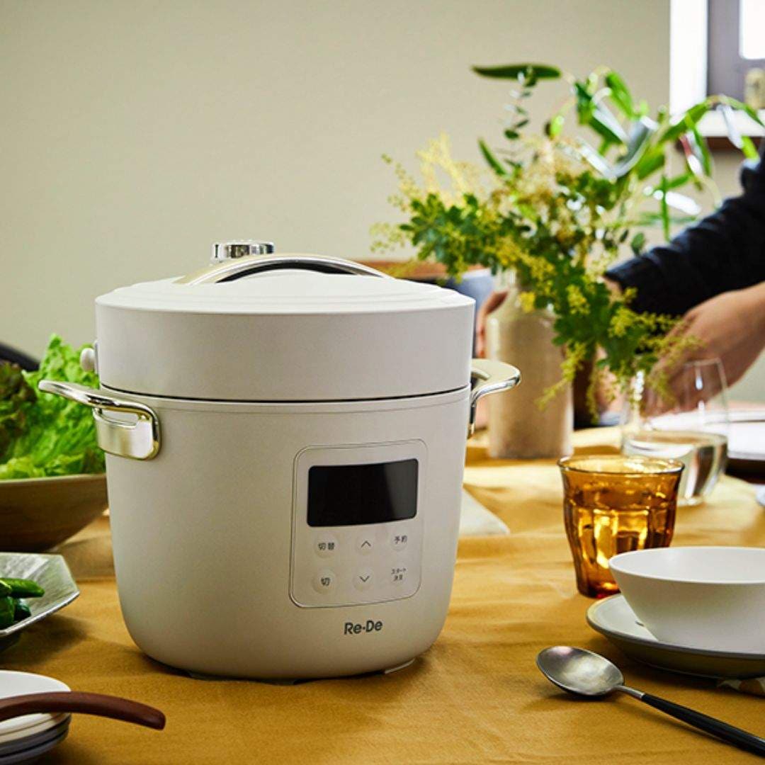 Re:De Pot 電気圧力鍋 2L Re・De] Re・De Pot 電気圧力鍋 2L(ブラック): ネットデパート