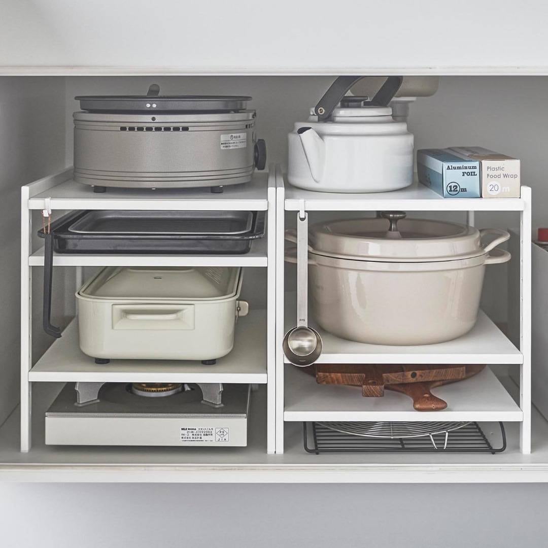 tower】 高さ調節シンク下ラック 3段｜キッチン用品,キッチン収納