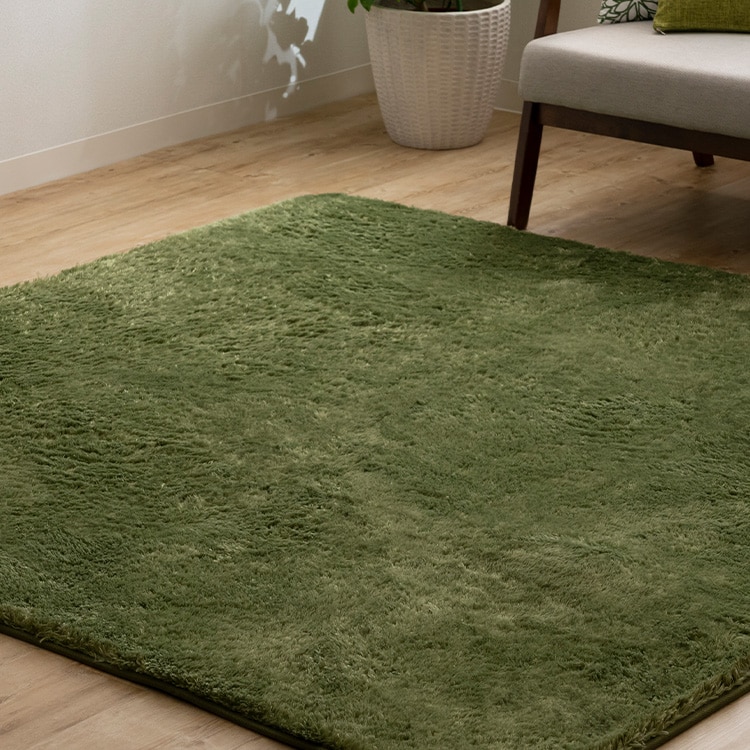 シャギーラグ 185×185 SGR-1818 ｜SIMPLE STYLE (シンプルスタイル