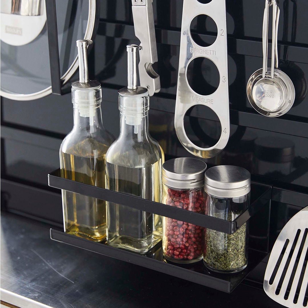 伸縮レンジガード タワー ブラック｜キッチン用品｜kurasso（クラッソ）