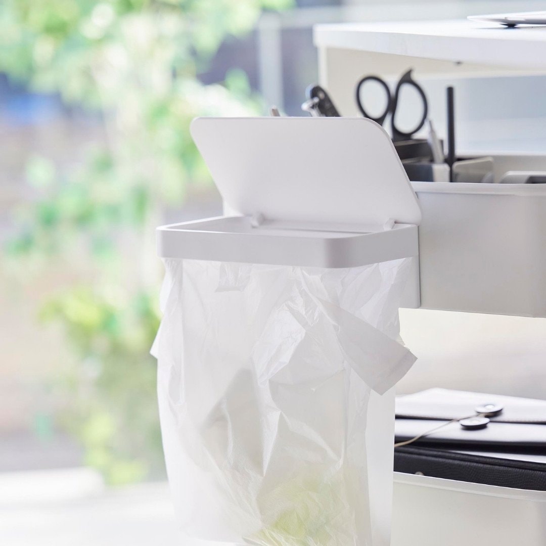 tower】 ワゴンに付けられるマグネット蓋付きポリ袋ホルダー｜リビング