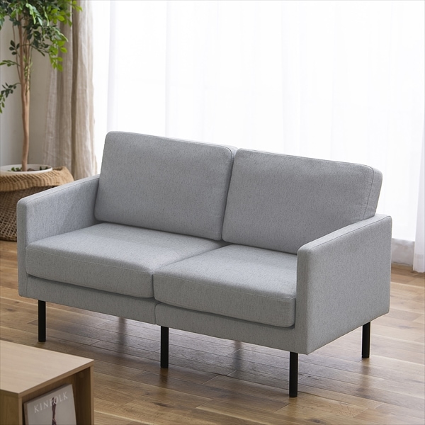 新着商品】ソファ (カウチソファ) 2人掛け ロボット掃除機が通れる