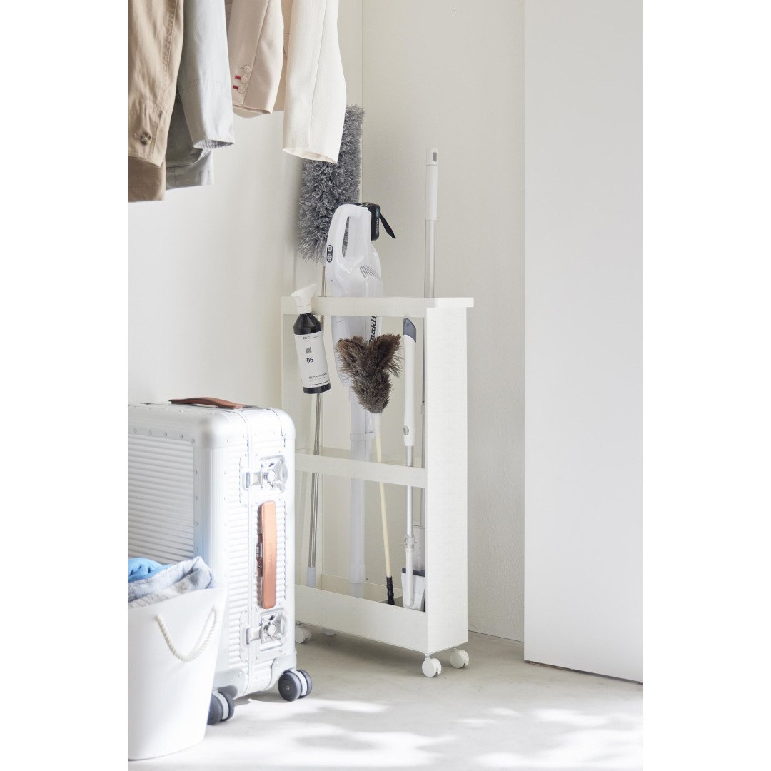 tower】 キャスター付き長物収納スリムワゴン｜収納用品,押入れ収納