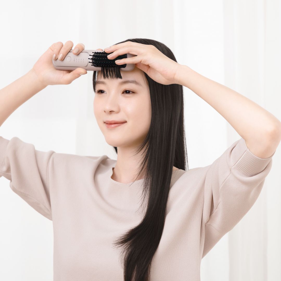 FESTINO】 充電式 スタイリング ヒーターブラシ｜バス・洗面用品