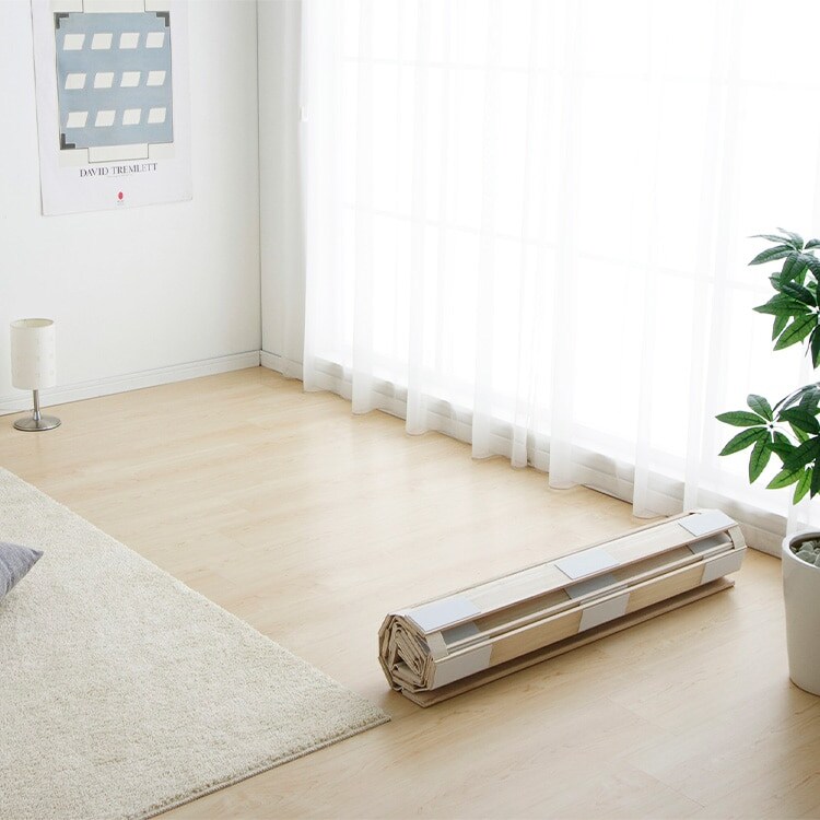すのこベッド　ロール式　桐仕様(シングル) 楽天市場】すのこベッド ロール式 桐仕様(シングル)【Schlaf