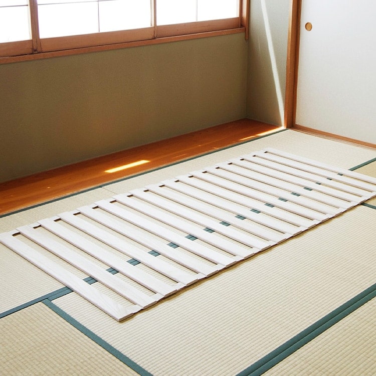 ロール式桐すのこベッド　シングル ロール式桐すのこベッド シングル｜SIMPLE STYLE (シンプルスタイル