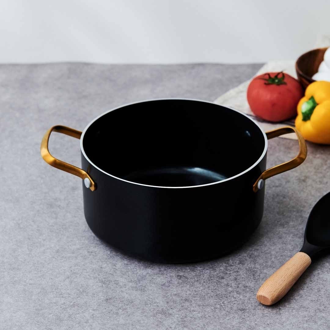 GREENPAN】 ストゥディオ キャセロール 20cm ガラス蓋付