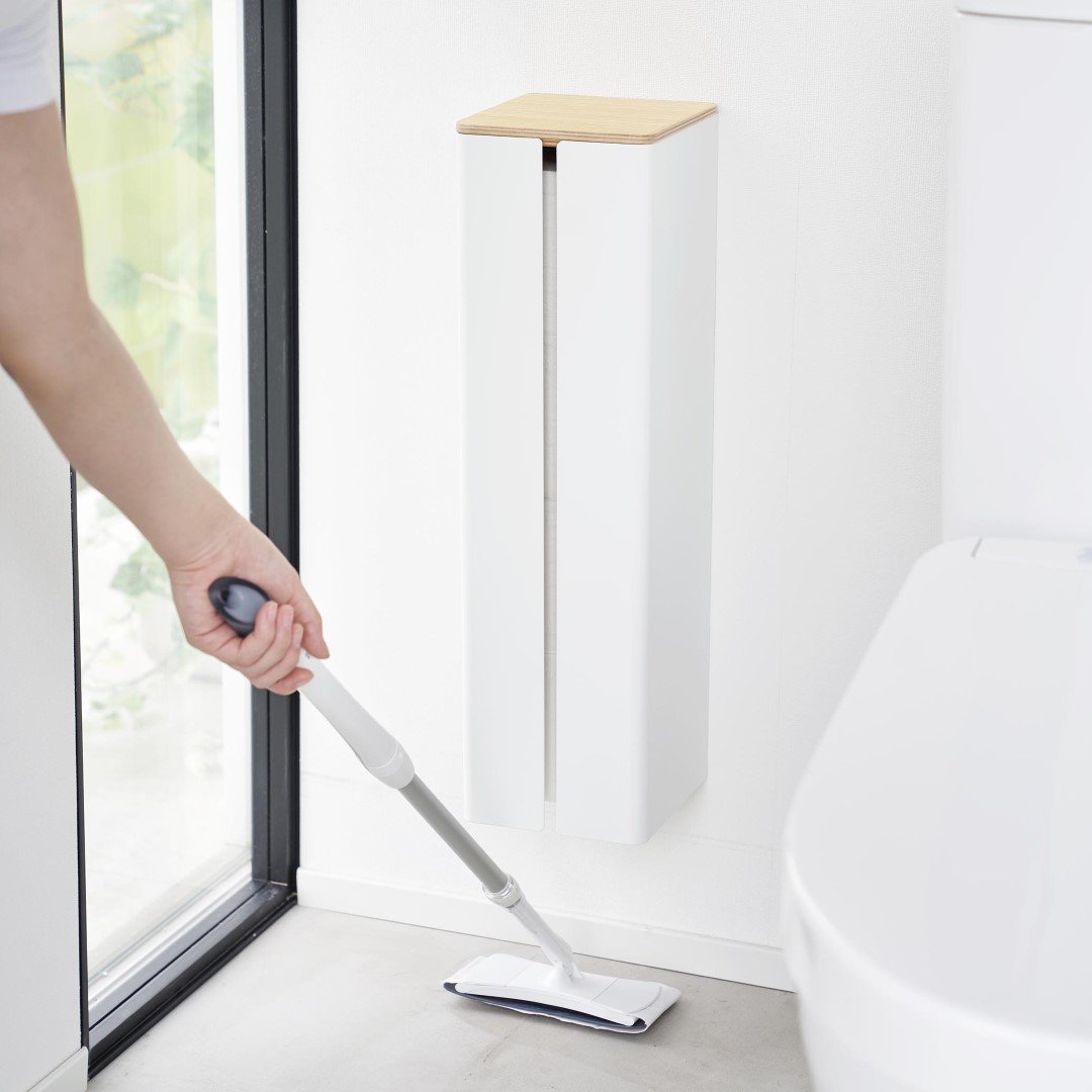 トイレペーパーホルダー 山崎実業 tower ウォールトイレットペーパーホルダー ダブル 2連