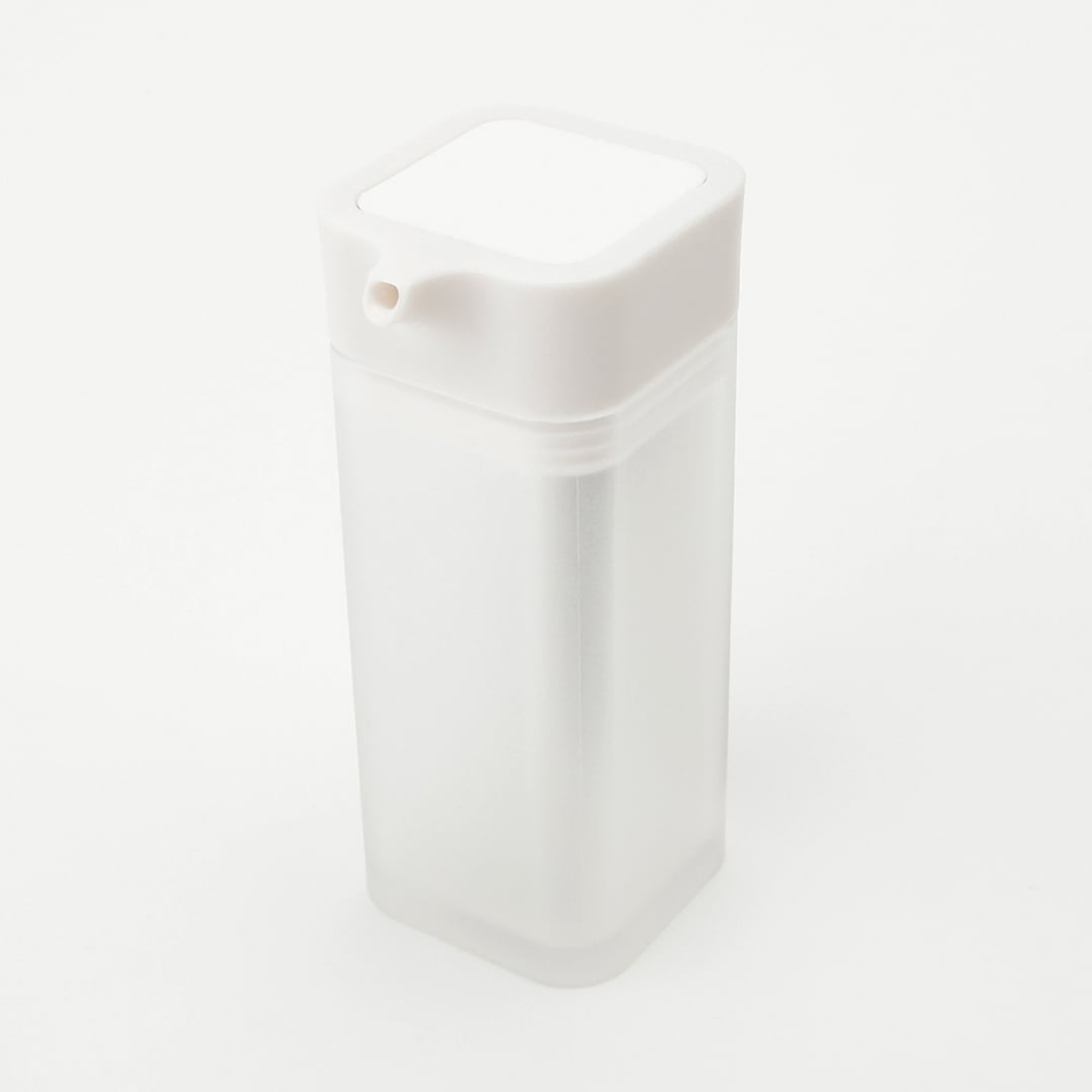 tower】マグネットプッシュ式醤油差し ホワイト｜浮かせる収納