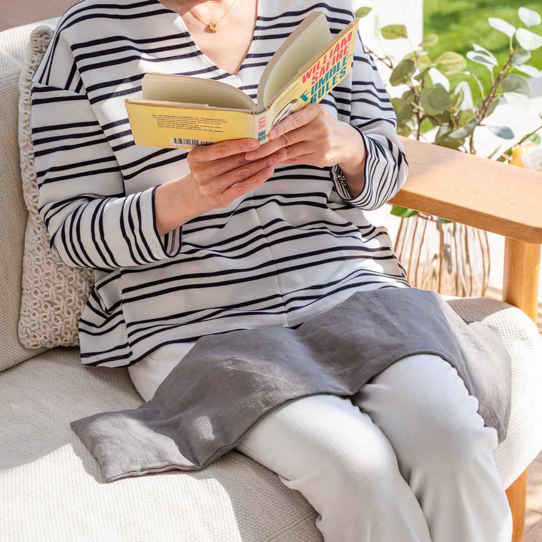 KLIPPAN クリッパン 麦の温冷 ネックピロー ウォッシュドリネン KLIPPAN/クリッパン 麦の温冷ネックピロー ラベンダー ウォッシュド