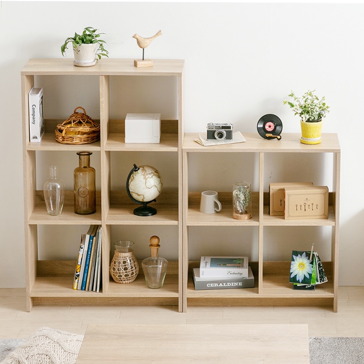 ウッドオープンシェルフ 2段 WOS-4｜SIMPLE STYLE (シンプルスタイル