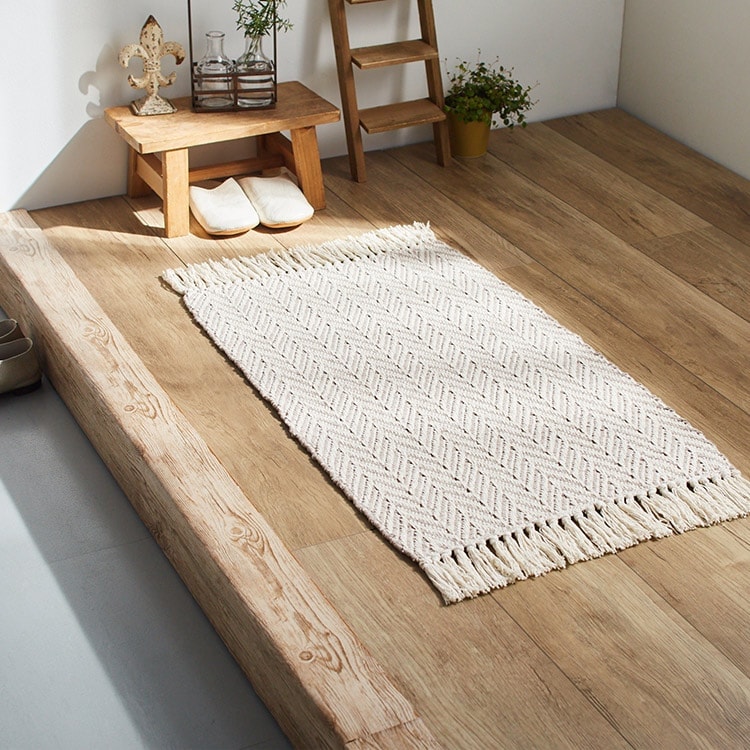 インド綿マット│50×80 ｜SIMPLE STYLE (シンプルスタイル),ラグ