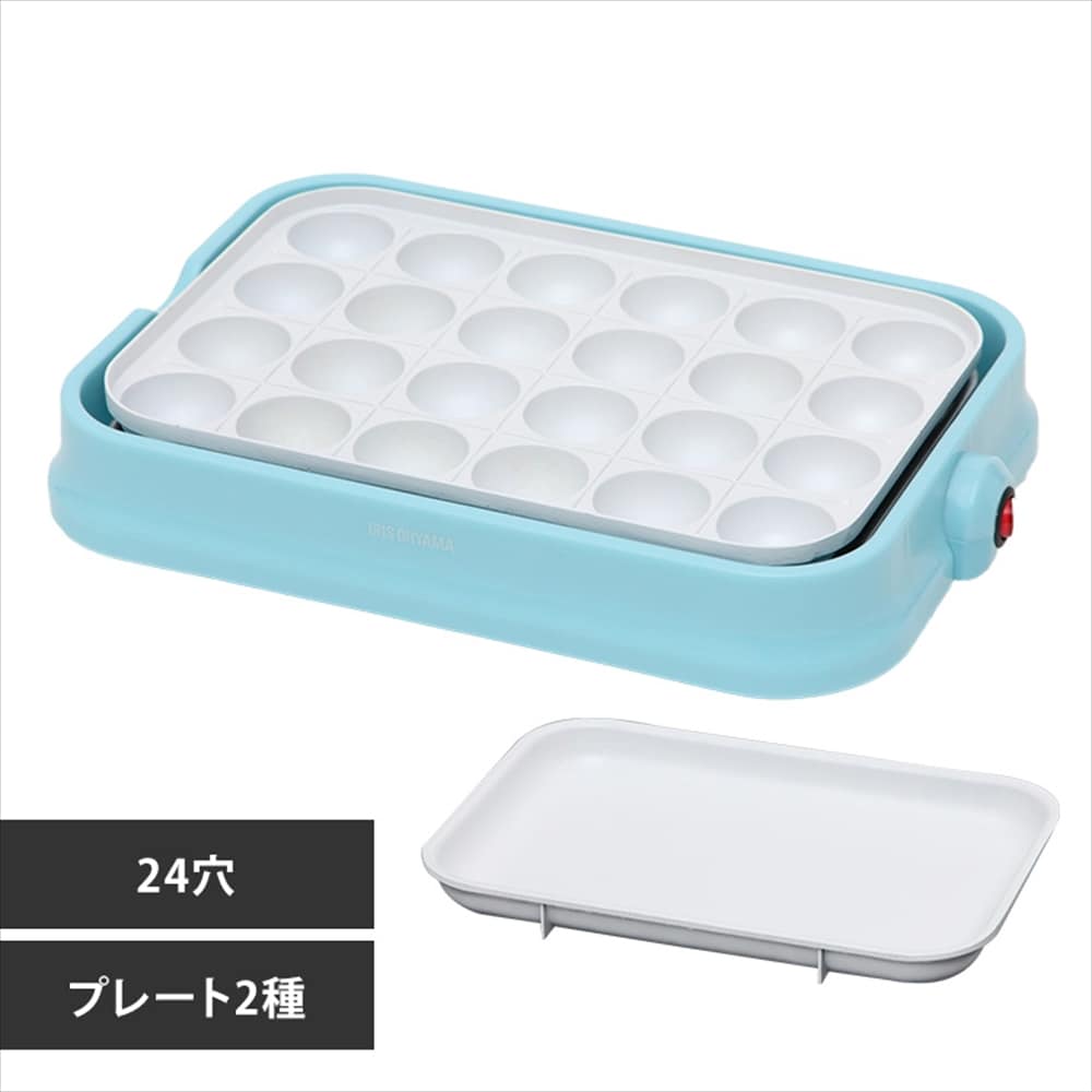 アイリスオーヤマ】ホットプレート 2種 PHP-C24 (平面/たこ焼き