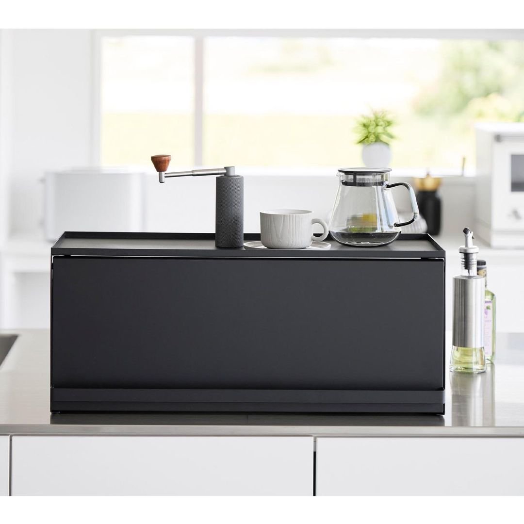 キッチン 収納 ラック カウンター 山崎実業 公式 前が開くキッチンカウンター上収納ラック タワー D15