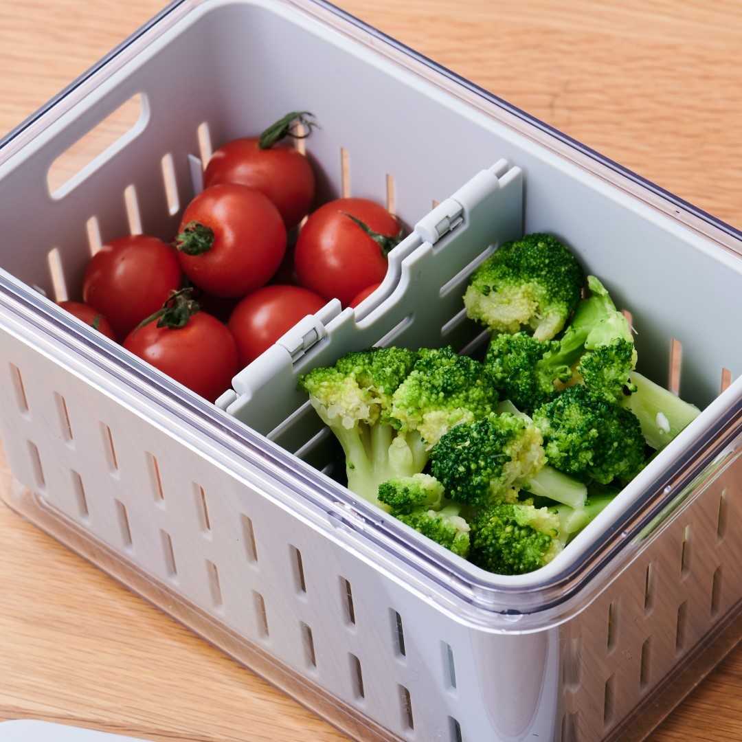 料理 調理器具・保存容器・カトラリー 食器 まとめ売り② CBJAPAN】 野菜にやさしいザル付き保存容器 2L｜キッチン用品,キッチン