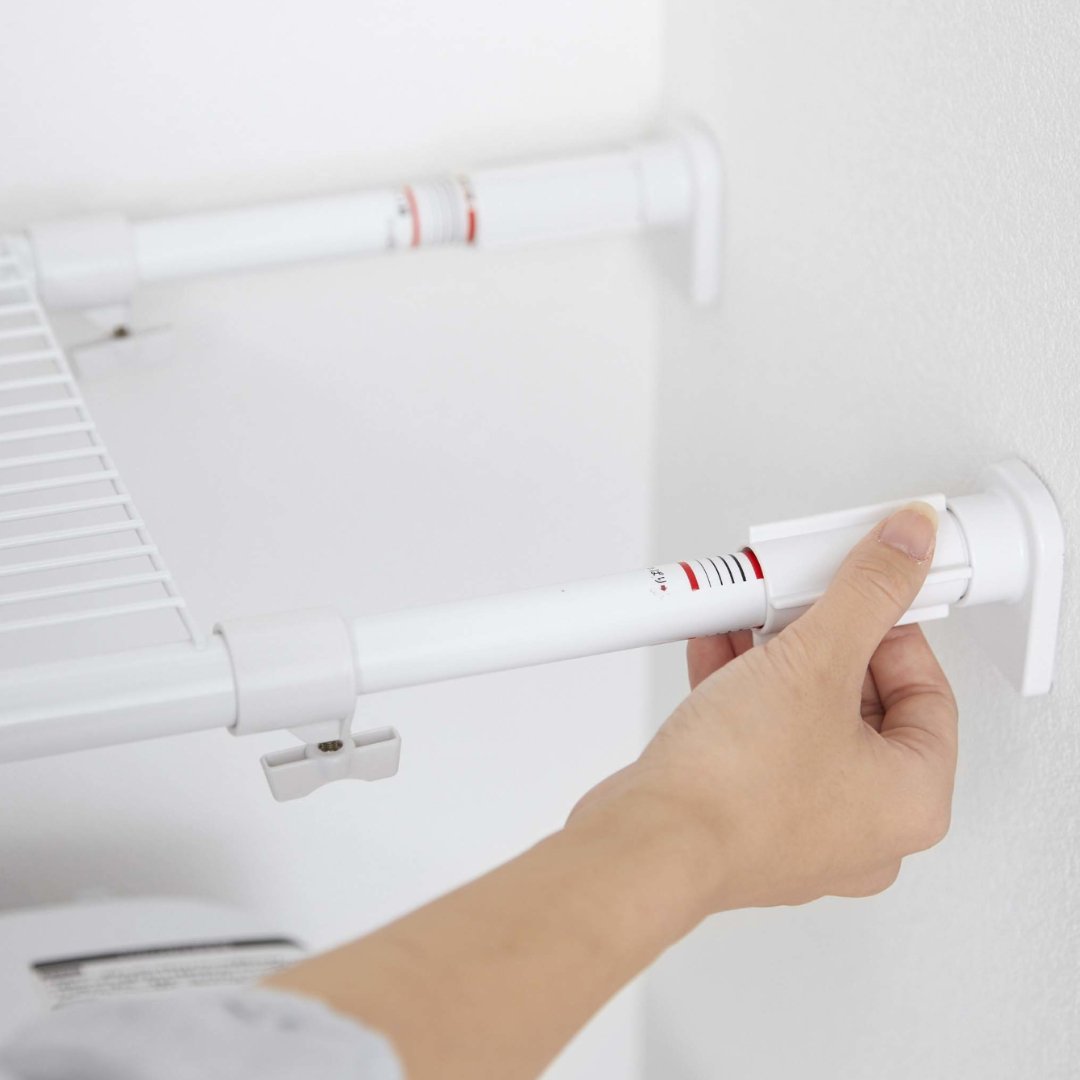 伸縮 つっぱり棒用棚板 タワー L ホワイト｜洗濯・ランドリー