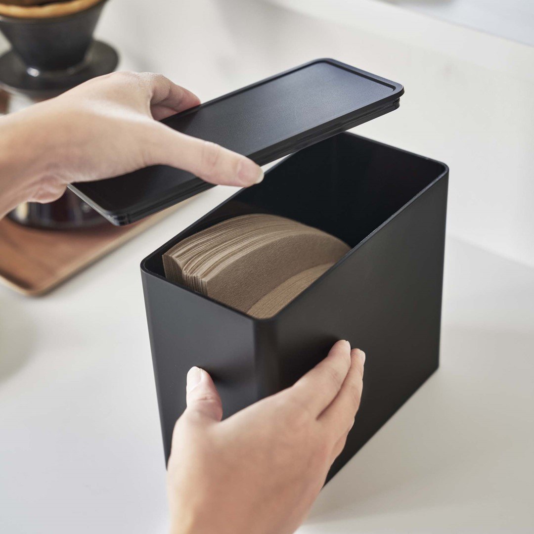 トールペイント デスクラック、収納ボックス、コーヒーフィルターケース 楽天市場】レビュー特典！ 《 山崎実業 コーヒーフィルター収納