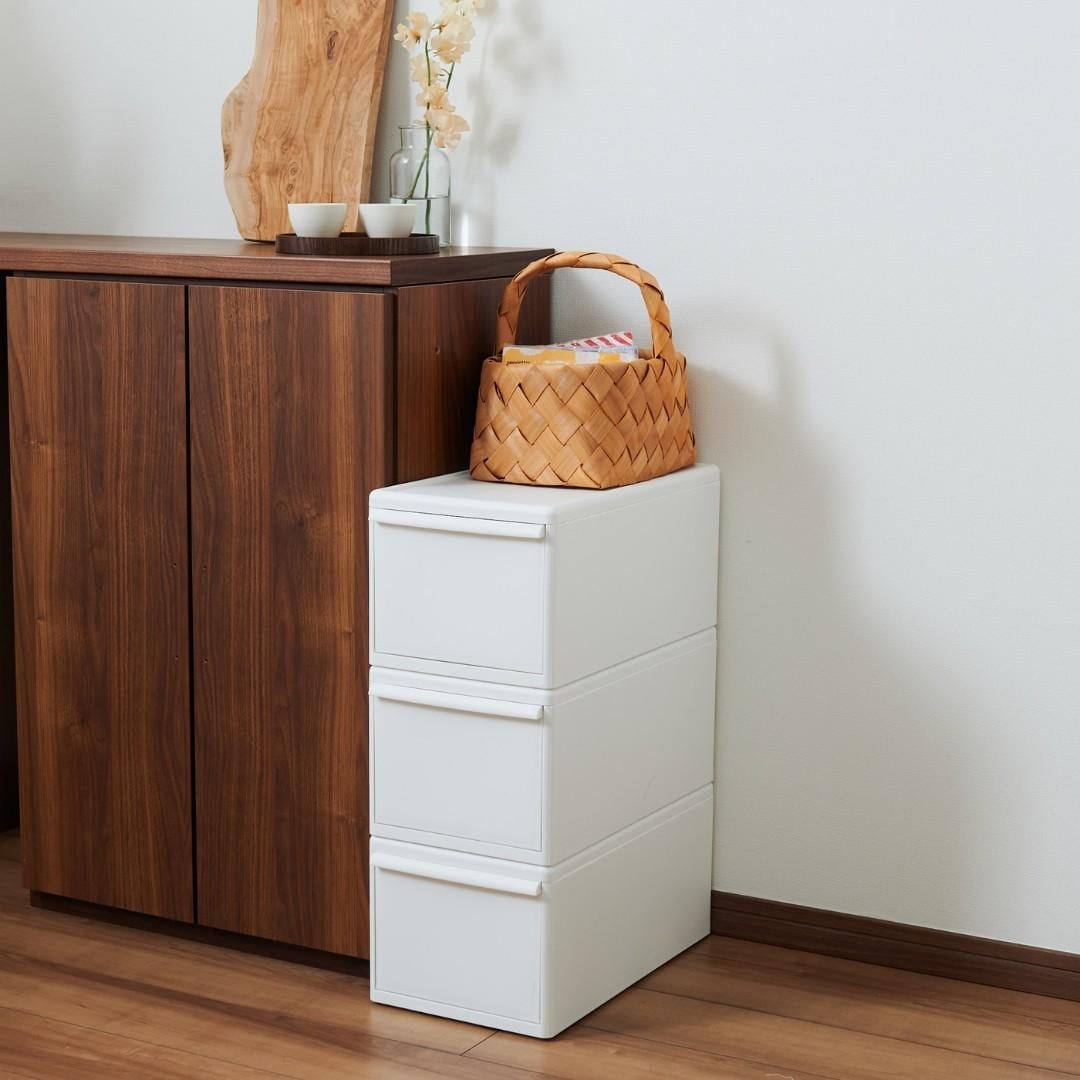 ウォールナット 収納BOX 隙間収納 リビング収納 玄関収納