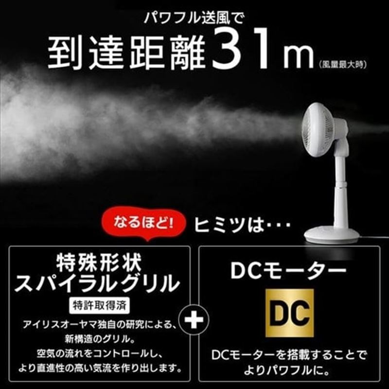 アイリスオーヤマ】サーキュレーター扇風機 15cm 音声操作