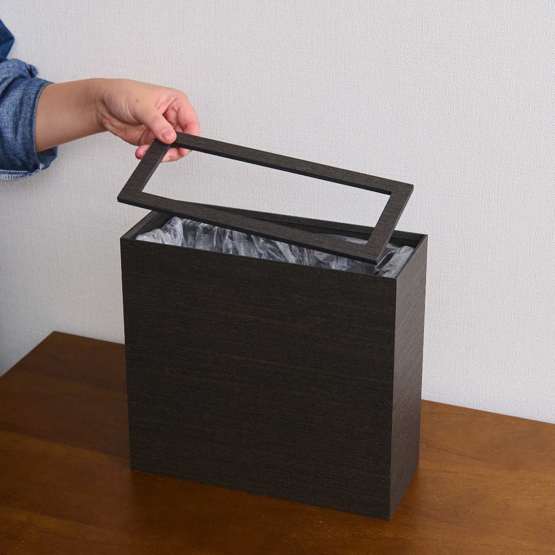 バスク ダストBOX スリム L角｜ゴミ箱・ダストボックス,木製ゴミ箱