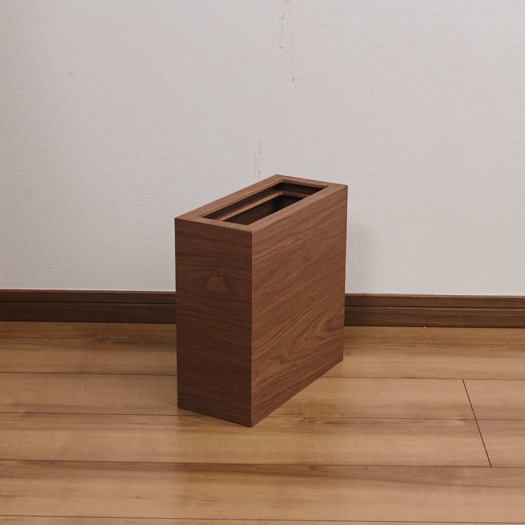 バスク ダストBOX スリム L角｜ゴミ箱・ダストボックス,木製ゴミ箱