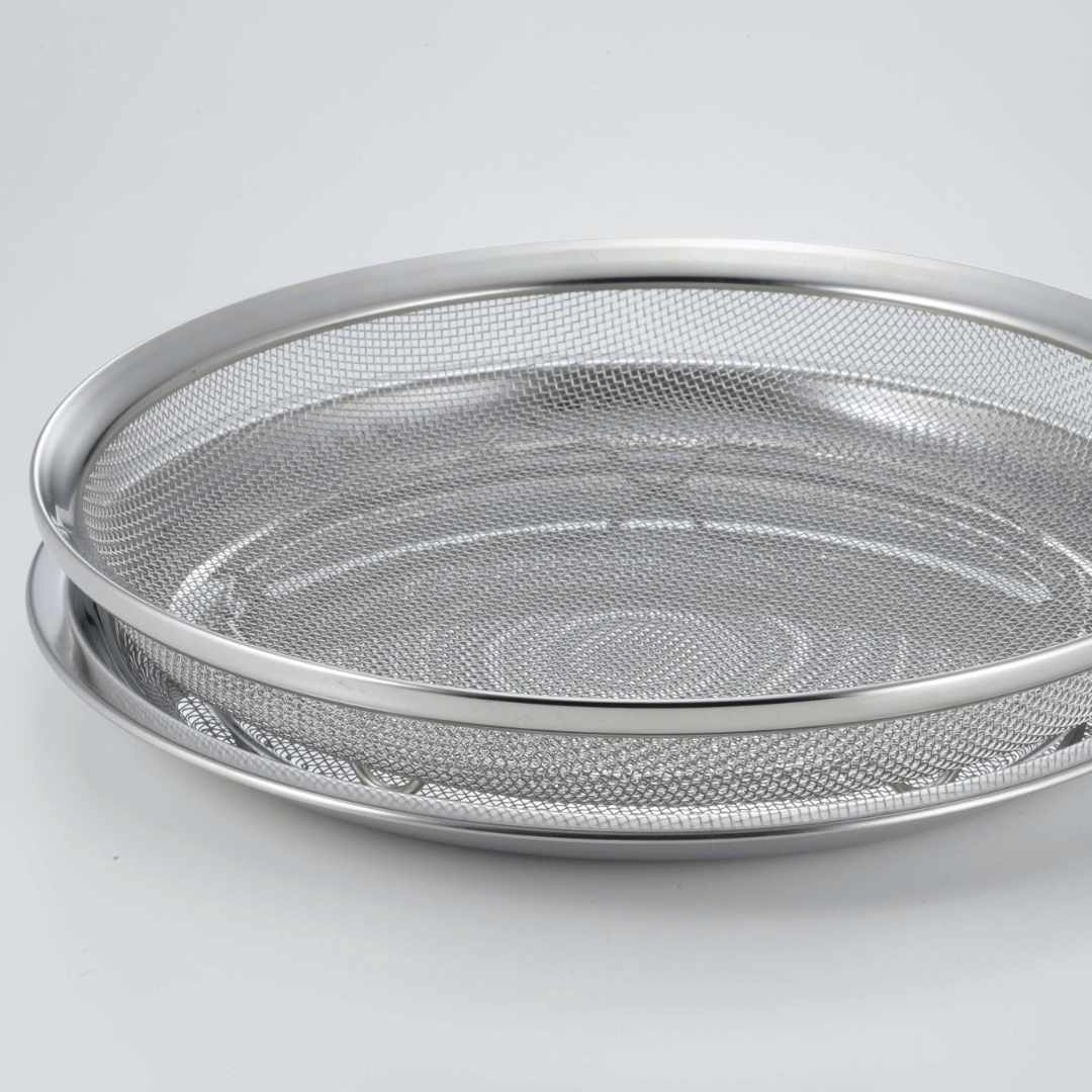 下村企販】 浅ザル＆トレーセット 25cm｜キッチン用品,キッチンツール