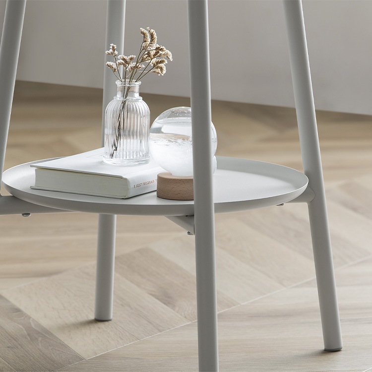 Molteni&C DOMINO グレー ガラストップ サイド テーブル Set of coffee tables with ottoman - Domino Next - Molteni&C