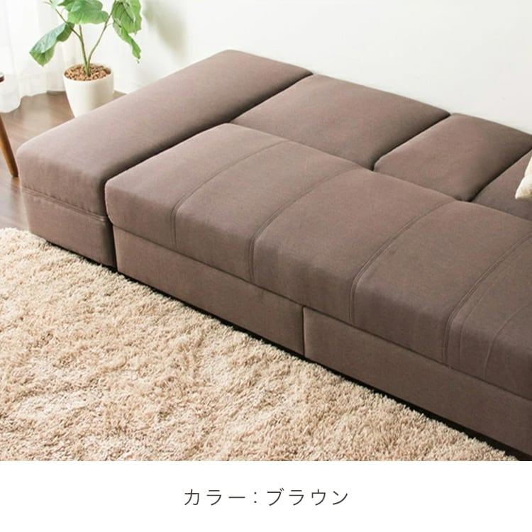 引出・テーブル付ソファベッド DTSB-1810｜SIMPLE STYLE (シンプル