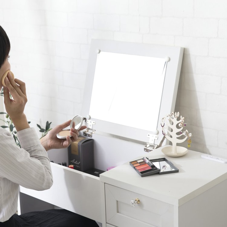 ドレッサーデスクチェアセット 98926 ホワイト｜SIMPLE STYLE