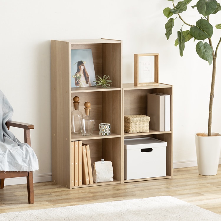 A4サイズ対応】カラーボックス 2段 CX-2F ｜SIMPLE STYLE (シンプル