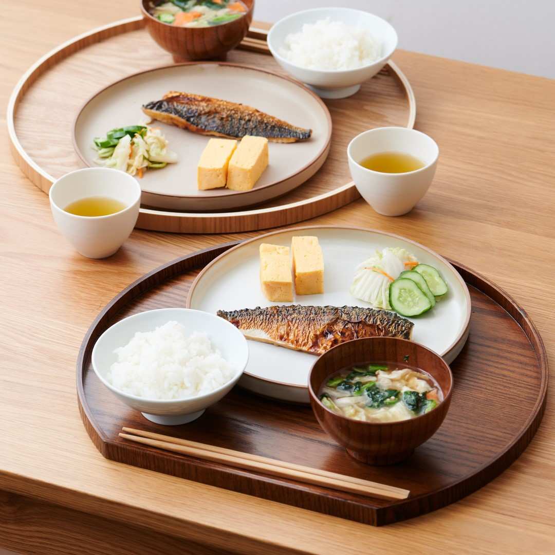 天然木のノンスリップ半月膳｜キッチン用品,キッチンツール