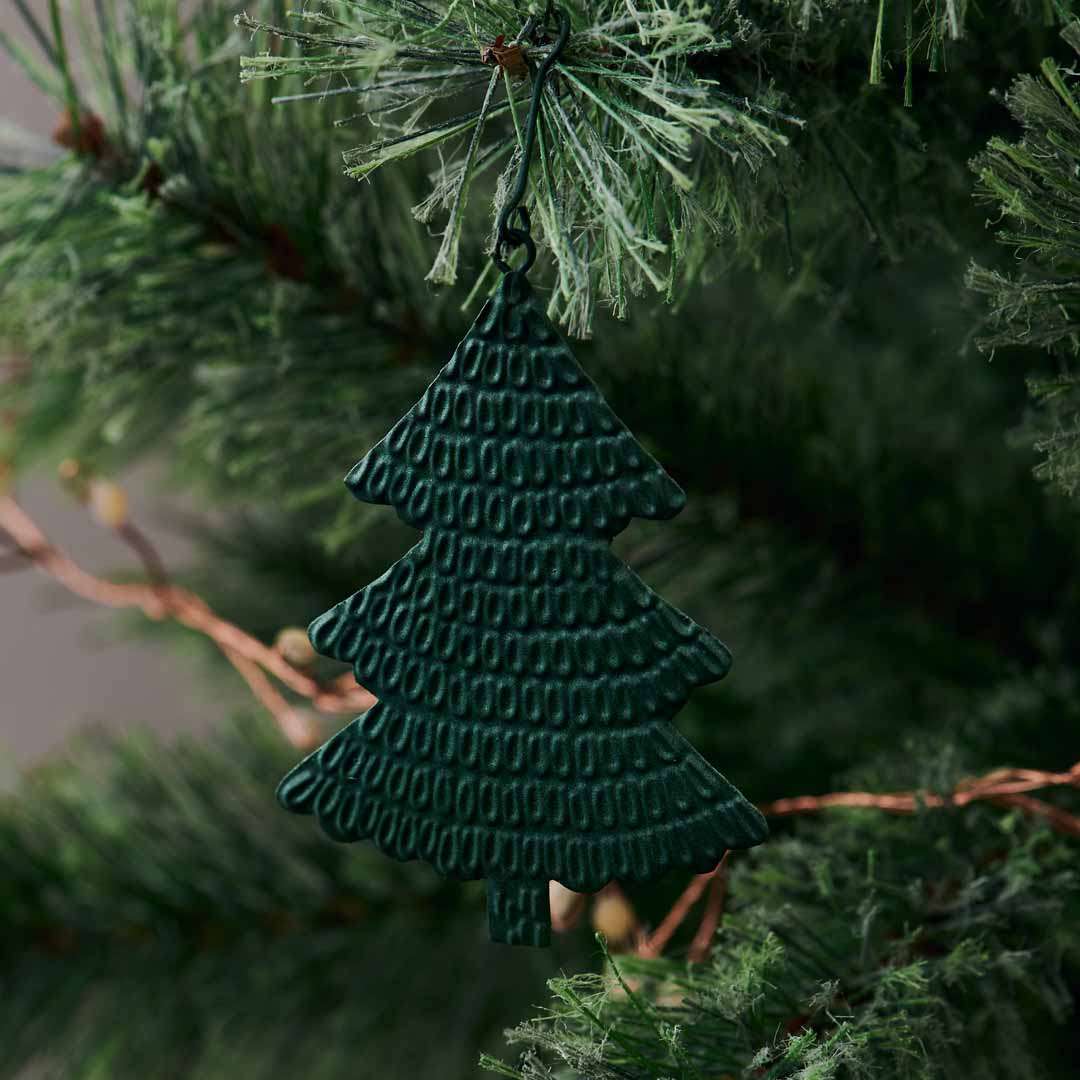 Horn Please MADE】 ブリキ オーナメント エンボス ブレス ツリー 2個