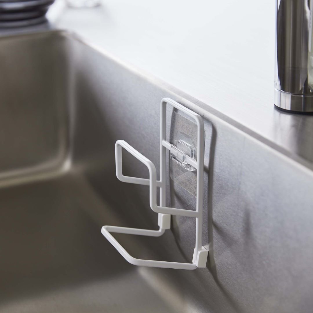 tower】フィルムフックスポンジホルダー ダブル｜キッチン用品