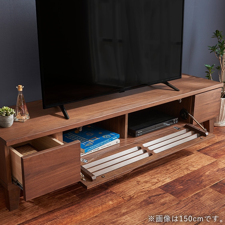 【おとわ】【展示品・未使用品】テレビボード テレビ台 アルダー 幅150㎝ 幅150cm アルダー無垢 国産 完成品 テレビ台 ロータイプ ローボード