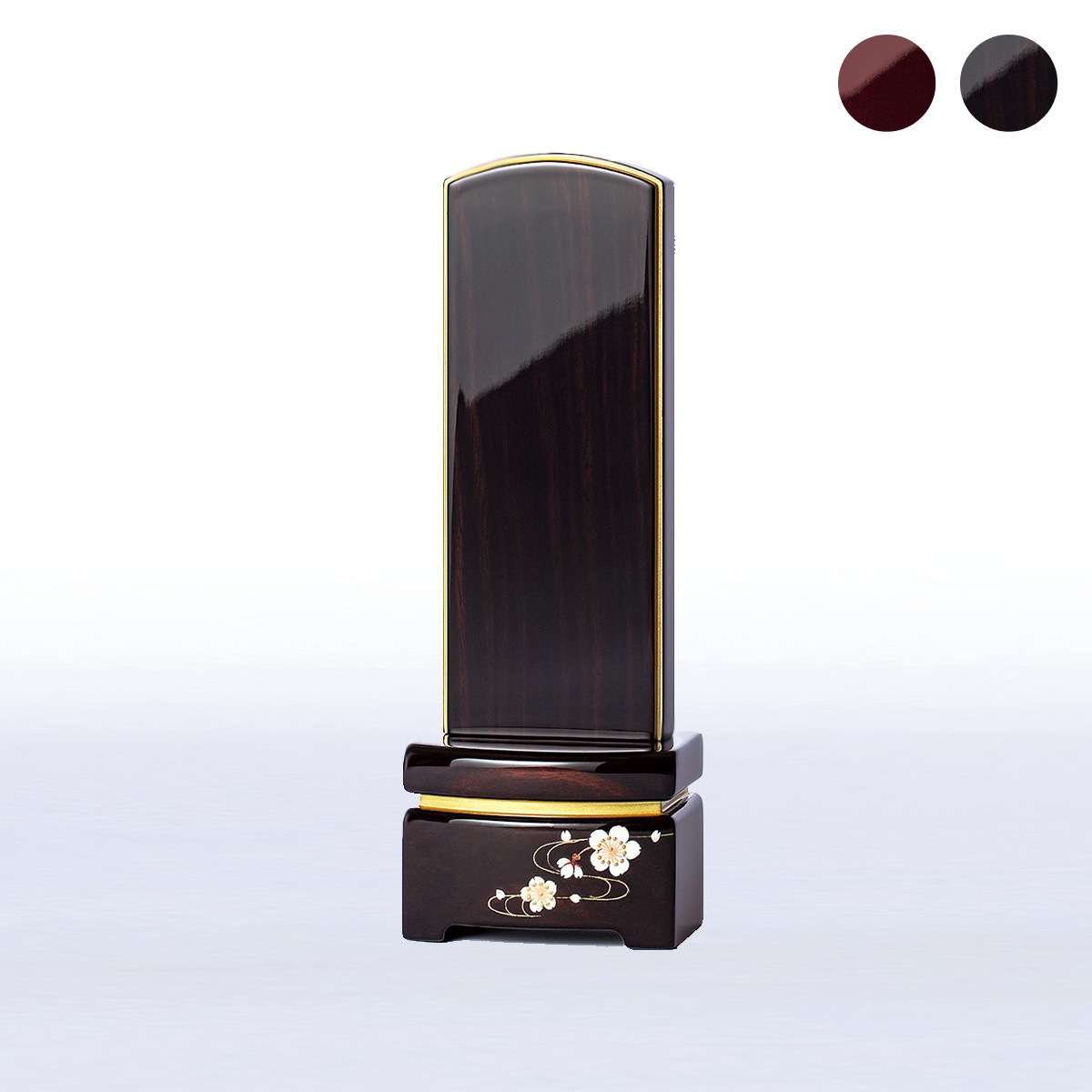 小雪桜流水 ※鏡面 | 位牌・過去帳 | くらとも仏壇オンラインショップ