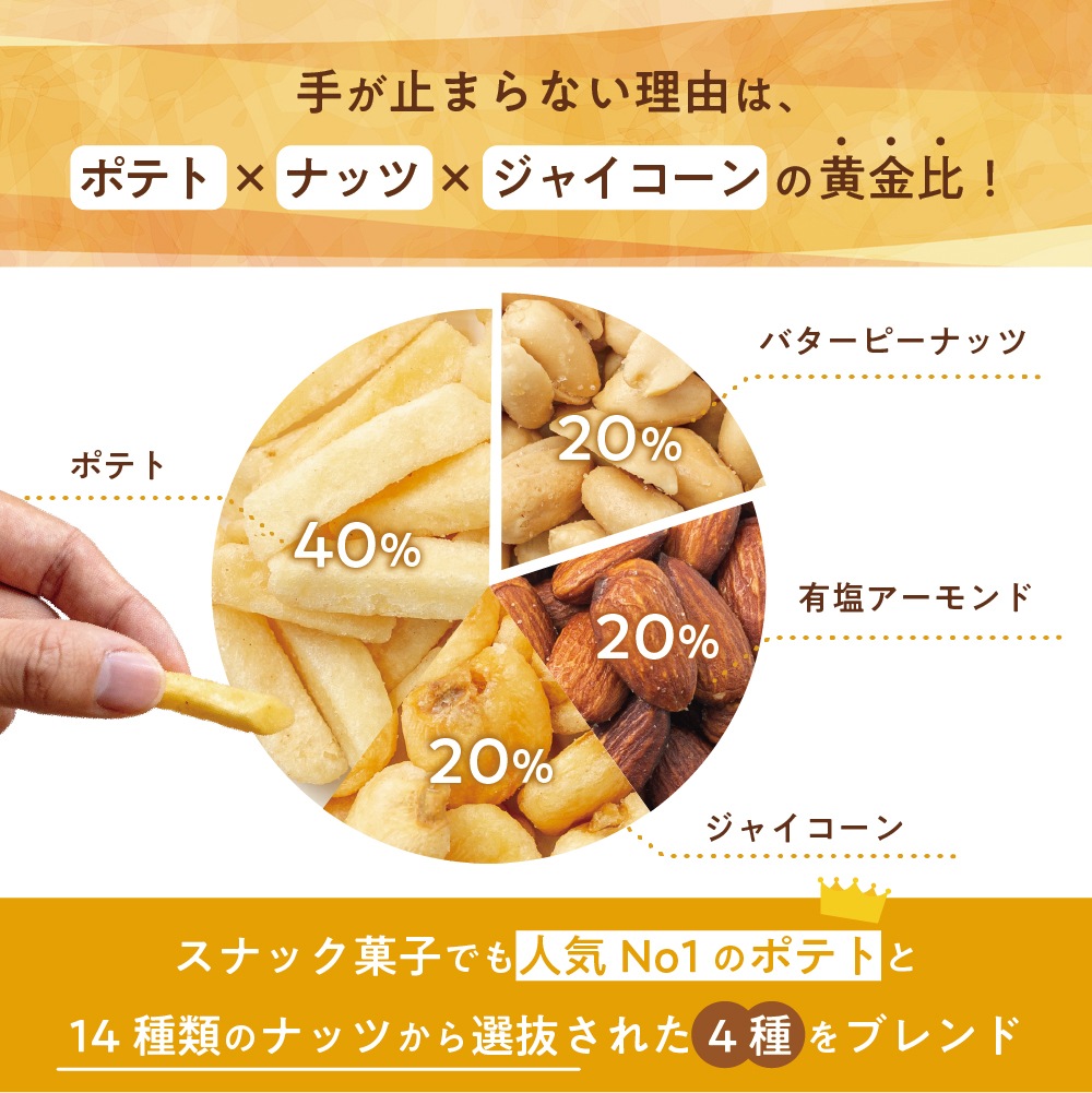 うま塩 ポテナッツ