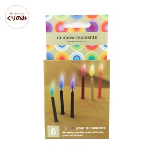 レインボーモーメント キャンドル 6色6本