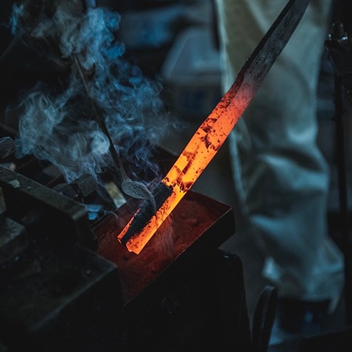 松原包丁　特大厚出刃包丁（特注品） 田中鎌工業<br>松原包丁 片出刃包丁 | 包丁・まな板 | kuriya