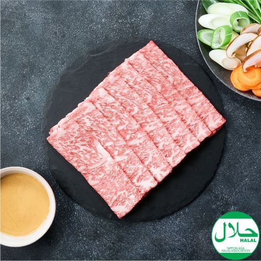 【Halal】黒樺牛 しゃぶしゃぶ用 ロース 肉 スライス 200g ハラルカット 冷凍