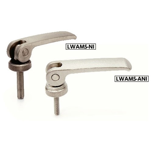 LNFMS-36-M10-80-D フラットテンションレバー(おねじ) NBK(鍋屋バイテック会社) 取付穴径M10mm取付長80mm LNFMS-36 -M10-80-D 【通販モノタロウ】 鍋屋バイテック フラットテンションレバー（めねじ・ステンレス） LNFFS-D 1個 LNFFS-36-M10-D