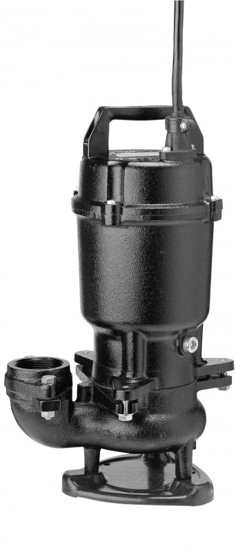 鶴見製作所 水中ハイスピンポンプ 2極 50U2.4S-50HZ 汚物用 U型 非自動形 0.4kW 単相100V 50Hz