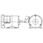 ��������λ�ʡ� ��� ����⡼�� IKH3-FBKK21E-0.75KW-4P-AC200V ���ĳ��� ������� �Ӽ��� �֥졼��̵�� �ץ�ߥ��ॴ����ɥ⡼�ȥ�