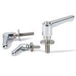 鍋屋バイテック NBK クランプレバー LHMS-10-40-LW30-CR 平座金通販