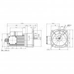 ニッセイ ギヤードモーター G3K28N450-MM01CWJAB2 平行軸 小フランジ取付 0.1kW 減速比1/450 単相 200V 標準ブレーキ付 A型ターミナルボックス ギアモータ - 株式会社ニッセイ